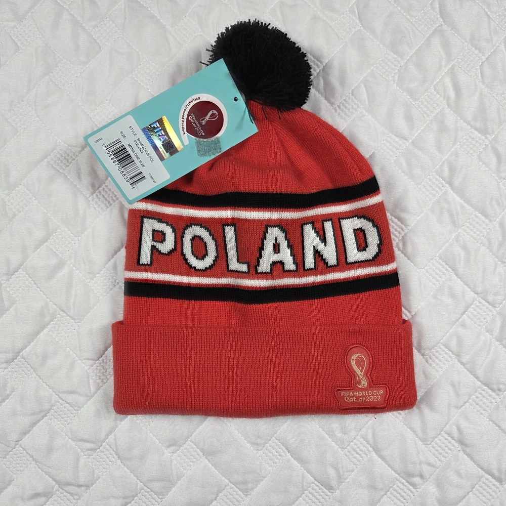 FIFA WORLD CUP 2022 POLAND BEANIE QATAR NEW ADULT